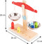 New Classic Toys® Houten Speelgoedweegschaal - Inclusief 6 Gewichtjes - Educatief Rollenspel - Multi Kleur