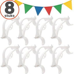 Loti Living Slingerklemmen - 8 stuks - Slingerklemmen voor slingers ophangen - Hoekklemmen -