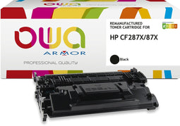 OWA toner HP CF287X - Refurbished HP toner met chip - Zwart - Hoge Capiciteit 24.000 Pagina's - 87X, CF287, 287, 287X