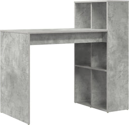 vidaXL - Bureau - Beton - Grijs - 108x55x103,5 - cm - Engineered - Wood