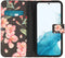 iMoshion Hoesje Geschikt voor Samsung Galaxy S22 Hoesje Met Pasjeshouder - iMoshion Design Softcase Bookcase - Zwart / Blossom Watercolor Black