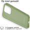 imoshion Hoesje Geschikt voor iPhone 15 Pro Hoesje Siliconen - imoshion Color Backcover - groen