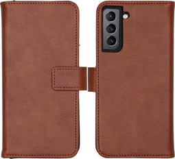 iMoshion Hoesje Geschikt voor Samsung Galaxy S21 FE Hoesje Met Pasjeshouder - iMoshion Luxe Bookcase - Bruin
