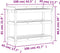vidaXL - Oppottafel - met - schappen - 108x45x86,5 - cm - geïmpregneerd - hout