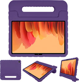 iMoshion Tablet Hoes Kinderen Geschikt voor Samsung Galaxy Tab A7 - iMoshion Kidsproof Backcover met handvat - Paars