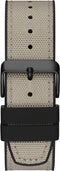 Guess North GW0328G2 - Polshorloge - 42 mm - Zwart met beige band