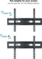 TV Wall Mount with Arm TooQ LP7866TN-B 40 kg