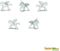Safari Pegasus Speelgoedfiguren Junior Wit 192 Stuks