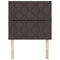 Stoffen Hoofdbord Geometric Handmatig Donkerbruin 100 cm Stof