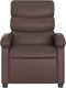 Fauteuil verstelbaar kunstleer bruin