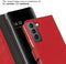 Selencia Galaxy S22 - Echt Lederen Bookcase - 3 Pashouders - Rood