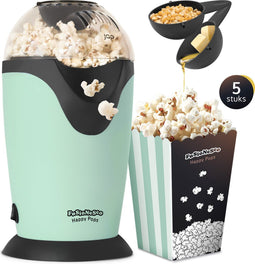 JAP Appliances Happy Pops - Retro popcorn machine - 1200W - Klaar binnen 3 minuten - Groen