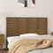 vidaXL - Hoofdbord - wandmontage - 126x3x63 - cm - grenenhout - honingbruin