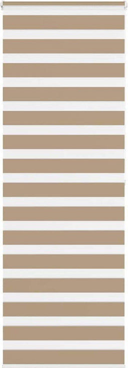 vidaXL - Zebra - Blind - 85x200 - cm - stofbreedte - 80,9 - cm - polyester - zandbruin