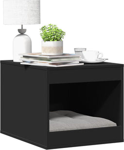 vidaXL - Kattenbakkast - 47x59x42 - cm - bewerkt - hout - zwart