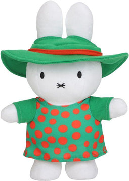 Tante Trijn - Knuffel 28 cm - Zacht en perfect voor avontuur - Wit groen rood