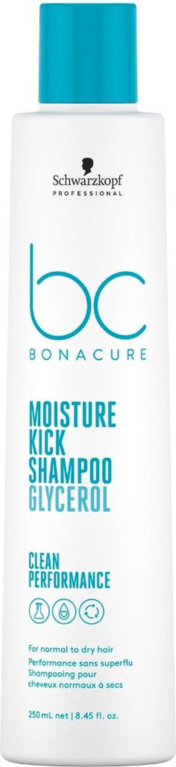 Schwarzkopf Professional Bonacure Moisture Kick Shampoo - 250 ml- Normale shampoo - Voor Krullend haar -
