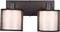 TRIO - LED Plafondspot - 2-lichts E14 - Rechthoek - Zwart Aluminium