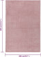 vidaXL - Vloerkleed - kortpolig - 200x290 - cm - roze