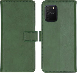 iMoshion Hoesje Geschikt voor Samsung Galaxy S10 Lite Hoesje Met Pasjeshouder - iMoshion Luxe Bookcase - Groen