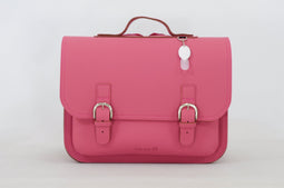 Own Stuff Lederen Boekentas Lagere school - Antiek Roze
