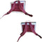 Own Stuff Lederen Boekentas Lagere school - Silver/Bordeaux rug
