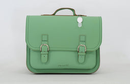 Own Stuff Lederen Boekentas - Pastel groen - Lagere school