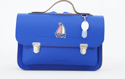 Own Stuff Lederen Kleuterboekentas - Cobalt - Boot - Boekentas - Kleuter