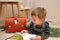 Own Stuff Lederen Kleuterboekentas Pinguïn - Laqué Roest