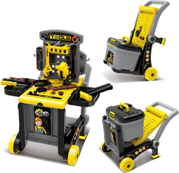 Speelgoed werkbank - 3-in-1 - 17 onderdelen - 59 x 42 x 46,5 cm