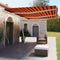 vidaXL - Luifel - vrijstaand - handmatig - uittrekbaar - 600x350 - cm - oranje - bruin