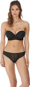 Freya Cameo - Strapless Beha - Luxe mesh ontwerp - Zwart