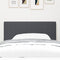 vidaXL - Hoofdbord - Eenvoudig - Ontwerp - Donkergrijs - 100 - cm - Corduroy - Stof