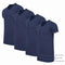 Cappuccino Italia - Heren 4-Pack T-shirt - Extra Lang - Blauw - Maat 3XL