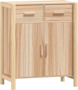 vidaXL - Dressoir - 62x38x75 - cm - bewerkt - hout