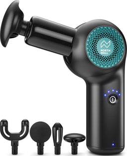 Northwall Northgun FLEX - Massage Pistool - 4 Massagekoppen - Zwart