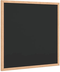 vidaXL - Krijtbord - met - massief - grenenhouten - lijst - 40x40 - cm - zwart