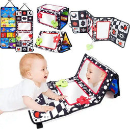 MontiPlay® Buikligtrainer Baby - Knisperboekje Baby - Baby speelgoed 6 maanden - Educatief Speelgoed