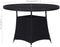 vidaXL - Tuintafel - Ø110x74 - cm - poly - rattan - zwart