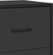 vidaXL - Dressoir - 68x35x76 - cm - bewerkt - hout - en - metaal - zwart