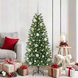 Kerstbal Set met 150 LED 61 pcs Wit Kunststof