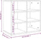 vidaXL - Schoenenkast - 52,5x30x50 - cm - betongrijs
