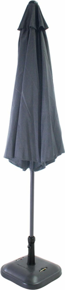 SenS-Line - Parasol Salou Stokparasol - Ø300 cm - 8-ribs- Polyester - Antraciet - Zonder Parsolvoet