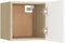 vidaXL - Tv-wandmeubelen - 2 - st - 30,5x30x30 - cm - wit - en - sonoma - eikenkleurig