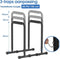 DH FitLife Dip Barren Bars - Dip Station - Hoogte 80-100 cm verstelbaar - Zwart