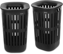 Brabantia Collect-It Wasmand - 55 l - Quick-Drop opening - set van 2 - Black (2 stuks)