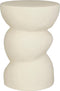 Mica Decorations Screw Bijzettafel - L26 x B26 x H37 cm - Keramiek - Off White
