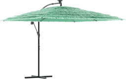 vidaXL - Parasol - met - stalen - paal - 290x290x238 - cm - groen