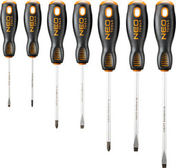 Neo-Tools Pro – Schroevendraaierset SL en PH in houder (7-delig)