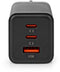 Nedis Universal GaN Wall Charger - USB C Oplader - 65W met 2x USB-C en 1x USB-A - Zwart